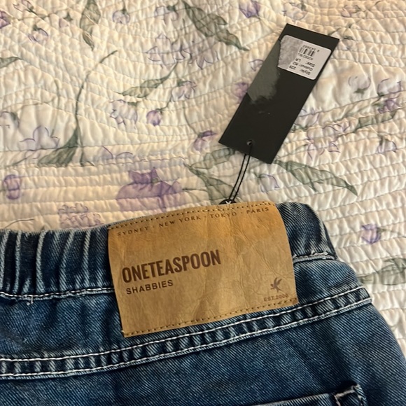 NWT One Teaspoon Shabbies size L drawstring jeans. - Picture 7 of 13